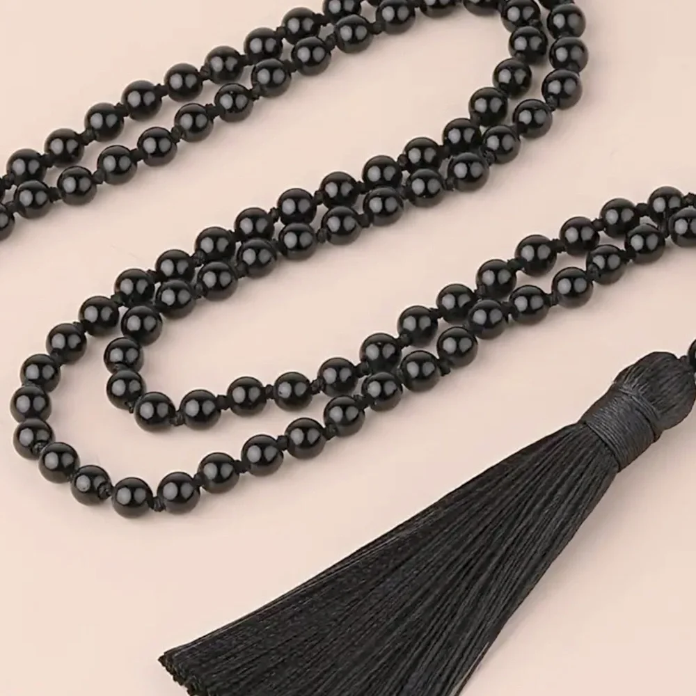 Black Onyx Meditation Mala